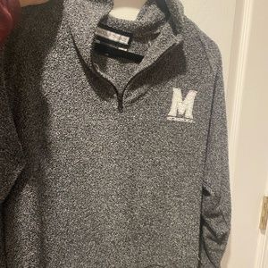 Brand New University of Maryland Half-Zip Pullover